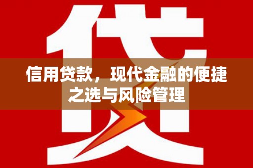 凤城信用贷款，现代金融的便捷之选与风险管理