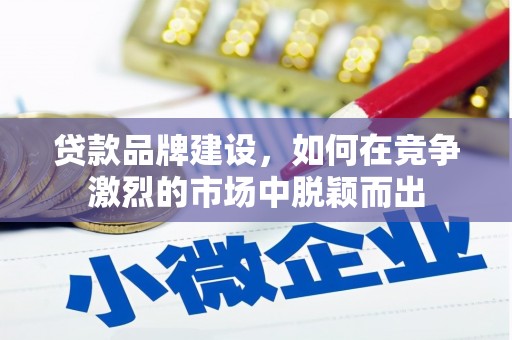 凤城贷款品牌建设，如何在竞争激烈的市场中脱颖而出