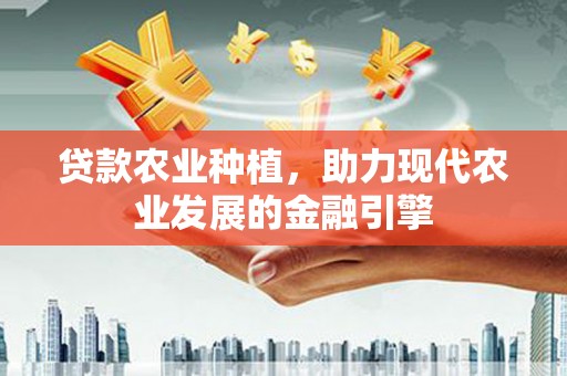 凤城贷款农业种植，助力现代农业发展的金融引擎