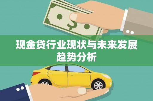 凤城现金贷行业现状与未来发展趋势分析