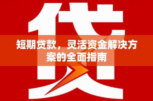 凤城短期贷款，灵活资金解决方案的全面指南