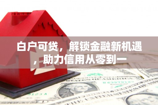 凤城白户可贷，解锁金融新机遇，助力信用从零到一