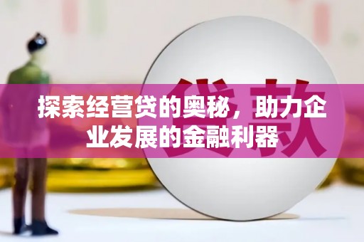 凤城探索经营贷的奥秘，助力企业发展的金融利器