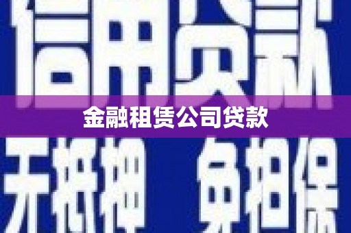 凤城金融租赁公司贷款