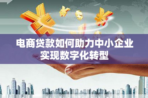 凤城电商贷款如何助力中小企业实现数字化转型