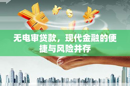 凤城无电审贷款，现代金融的便捷与风险并存