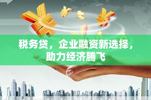 凤城税务贷，企业融资新选择，助力经济腾飞