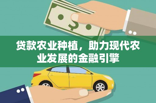 凤城贷款农业种植，助力现代农业发展的金融引擎