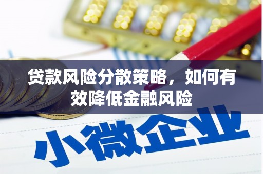 凤城贷款风险分散策略，如何有效降低金融风险