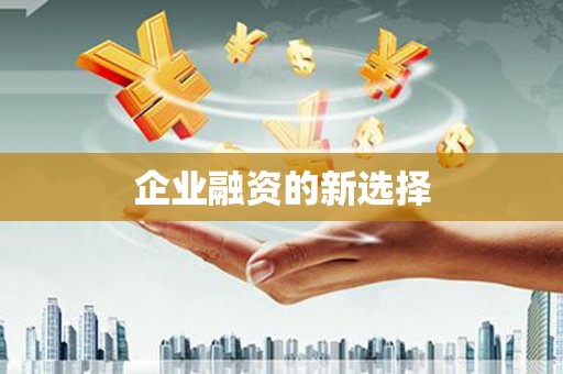 凤城企业融资的新选择