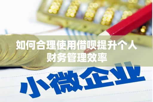 凤城如何合理使用借呗提升个人财务管理效率