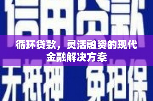 凤城循环贷款，灵活融资的现代金融解决方案