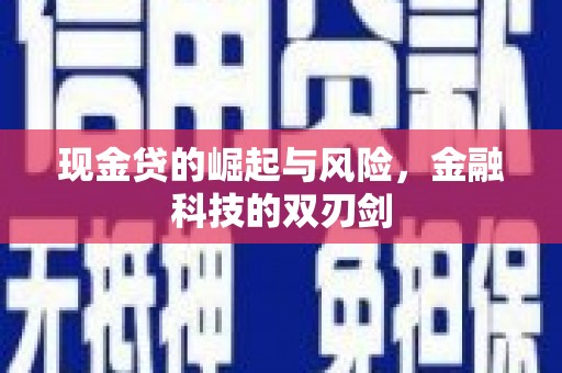 凤城现金贷的崛起与风险，金融科技的双刃剑