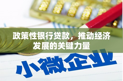 凤城政策性银行贷款，推动经济发展的关键力量