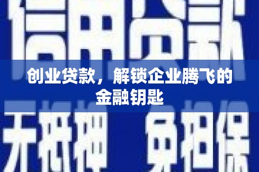 凤城创业贷款，解锁企业腾飞的金融钥匙