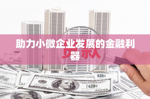 凤城助力小微企业发展的金融利器