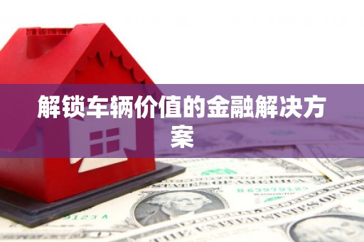 凤城解锁车辆价值的金融解决方案