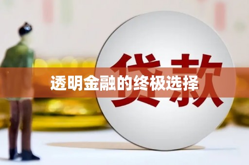 凤城透明金融的终极选择