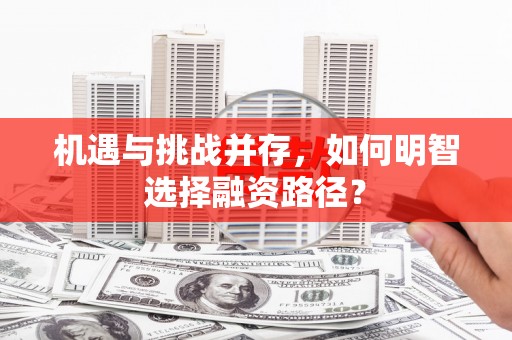 凤城机遇与挑战并存，如何明智选择融资路径？