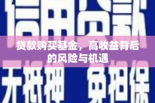 凤城贷款购买基金，高收益背后的风险与机遇